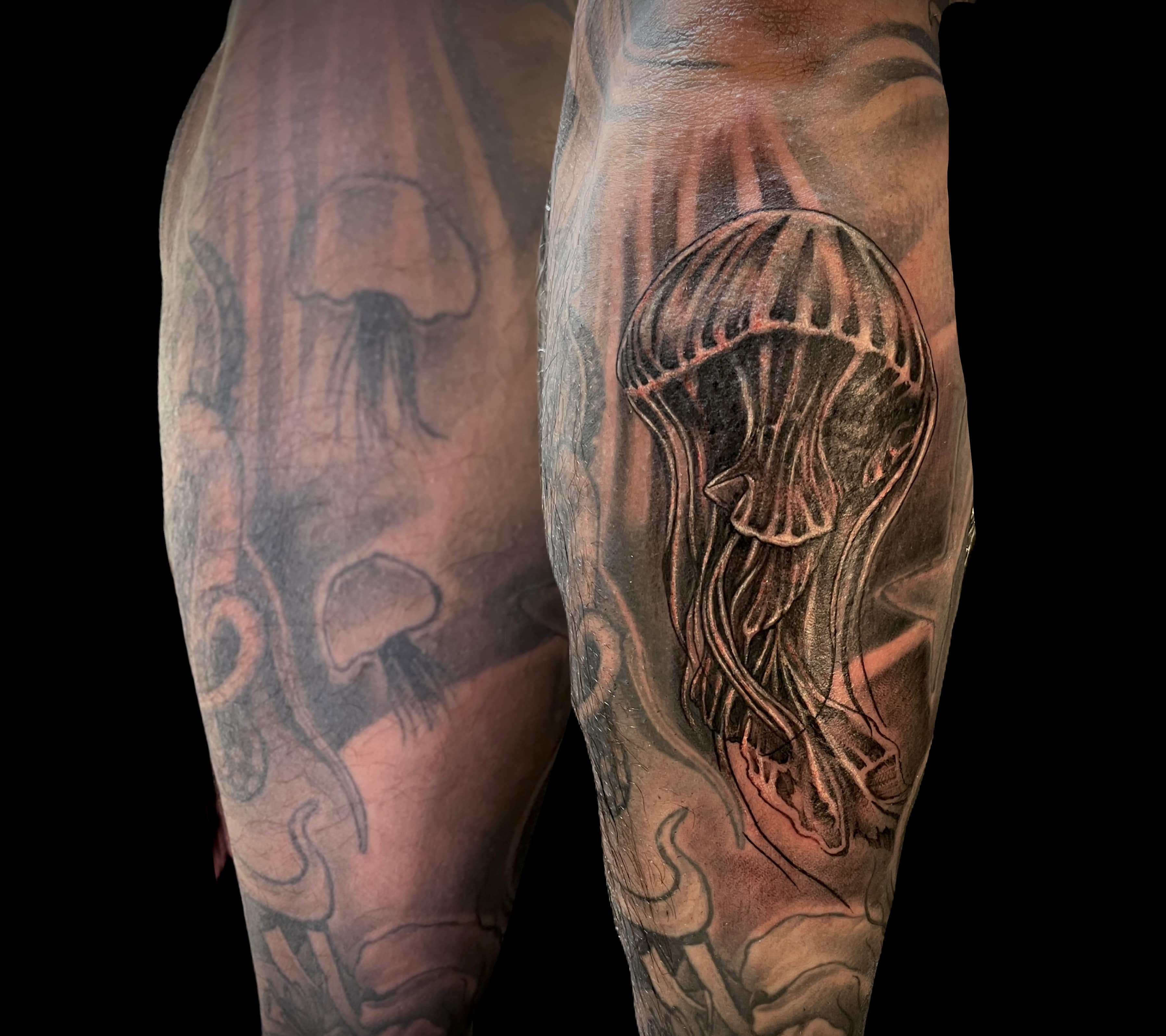 Mushroom Coverup Tattoo