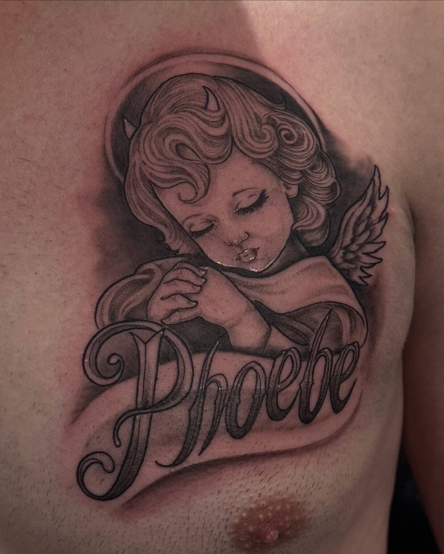 Angel Baby Memorial Tattoo